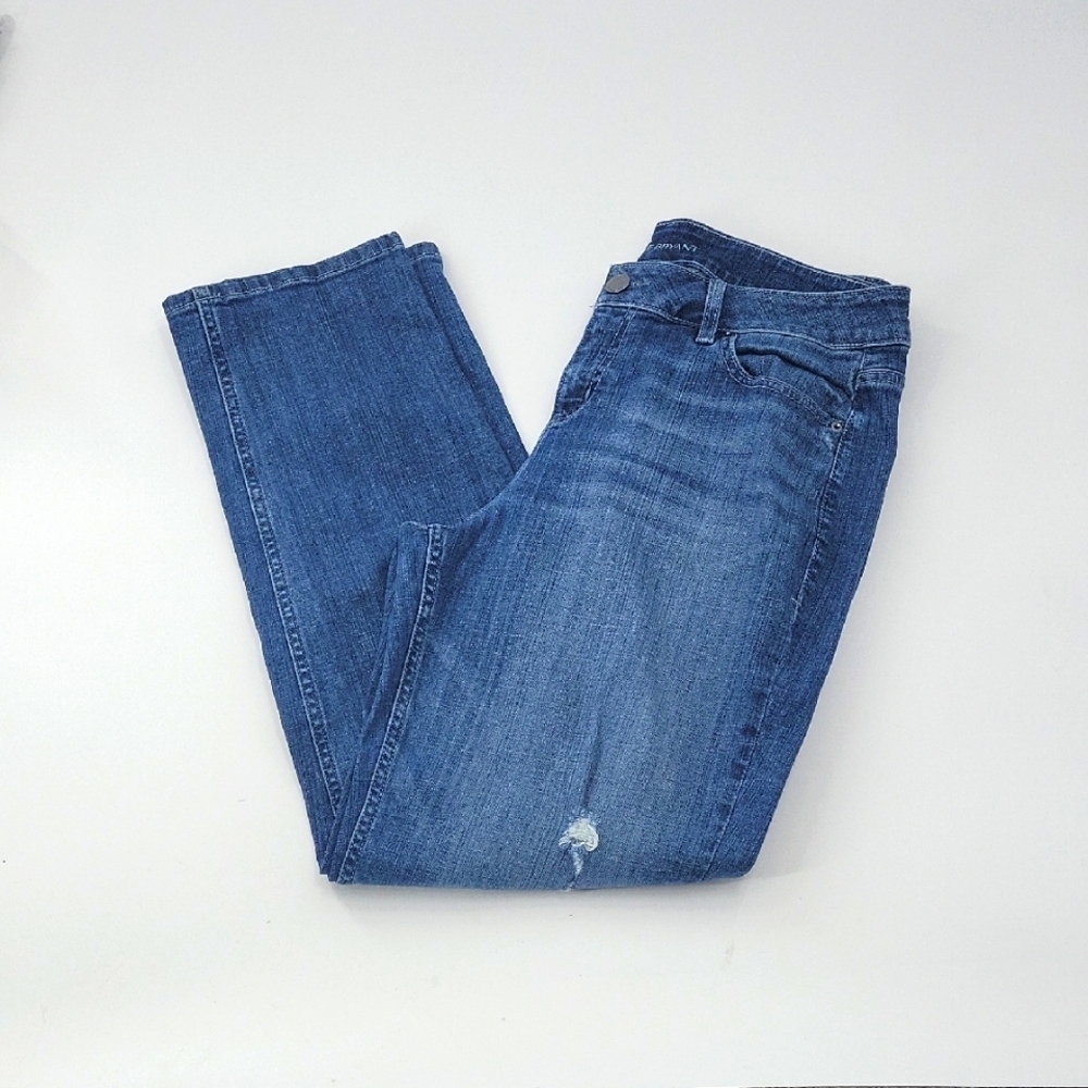 Lane Bryant Straight Leg Boyfriend Denim Jeans